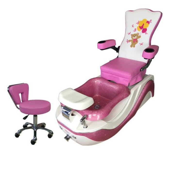 iBear Kid Pedicure Chair is not your typical kid pedicure spa.  iBear Kid spa chair is almost the same size as the regular pedicure chairs in your salon.  Be playful, be welcome, by adding this kid pedicure chair to your beautiful salon.